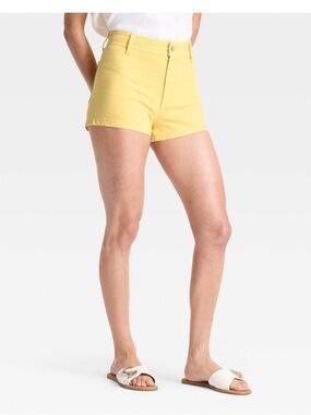 Universal Thread High-Rise Canary Yellow Shorts